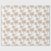 Boho Heißluftballon, geschlechtsneutrales Kinderzi Geschenkpapier (Flach)