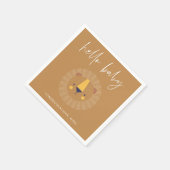 Boho Hello Baby Lion Shower Gold Serviette (Ecke)