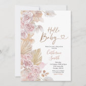 Boho Hello Baby Shower Einladung (Vorderseite)