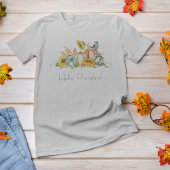 Boho Hello Pumpkin Watercolor T-Shirt