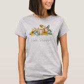 Boho Hello Pumpkin Watercolor T-Shirt (Vorderseite)