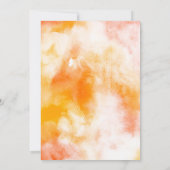 Boho Hello Sunshine Wasserfarben Babydusche Einladung (Rückseite)