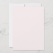 Boho Hellrosa Rosen Save-the-Date-Karte Einladung (Rückseite)
