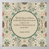 Boho Herb Blessing Poster (Vorne)