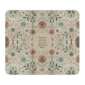 Boho Herb individuell anpassbar Schneidebrett (Vorderseite)