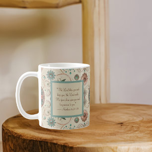 Boho Herb Morning Blessing Tasse
