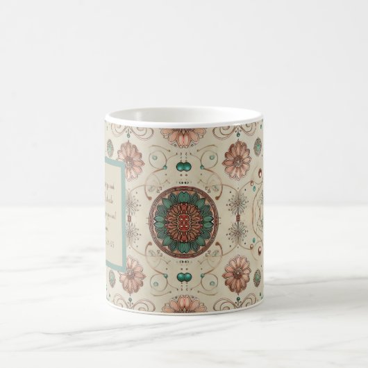 Boho Herb Morning Blessing Tasse (Mittel)