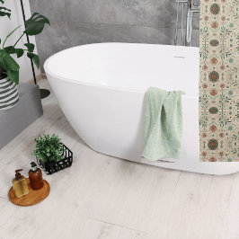 Boho Herb Pattern Duschvorhang