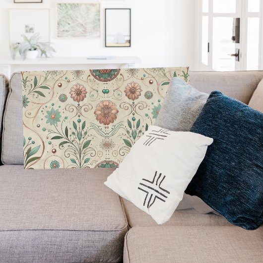 Boho Herb Pattern Fleecedecke