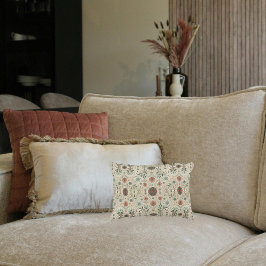 Boho Herb Pattern Lumbar Dekokissen