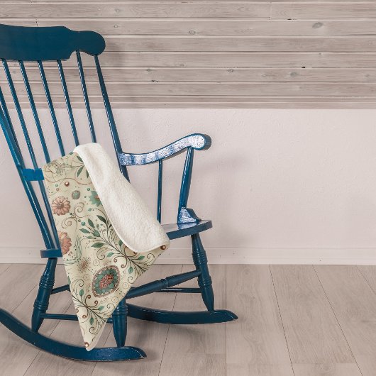 Boho Herbs Sherpa Blanket Sherpadecke