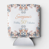 Boho Herbst bleibt 50. Geburtstag Dosenkühler (Rückseite)