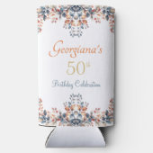 Boho Herbst bleibt 50. Geburtstag Selters Dosenkühler (Rückseite)