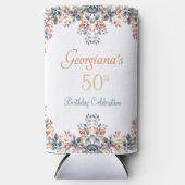 Boho Herbst bleibt 50. Geburtstag Selters Dosenkühler (Vorderseite)