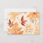 Boho-Herbst-Blumen Brautparty Dankeskarte (Rückseite)