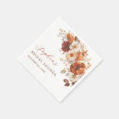Boho-Herbst-Blumen-Brautparty Serviette (Ecke)
