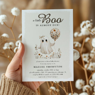 Boho Herbst Geist Blumen Halloween Baby Shower  Einladung