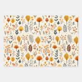 Boho Herbst mit Sonnenblumen, Florals und Pumpkin Geschenkpapier Set (Vorderseite 2)