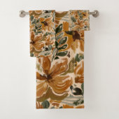 Boho Herbst Terracotta Erntedank Herbst Badhandtuch Set (Insitu)