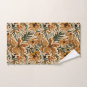 Boho Herbst Terracotta Erntedank Herbst Badhandtuch Set (Handtuch)