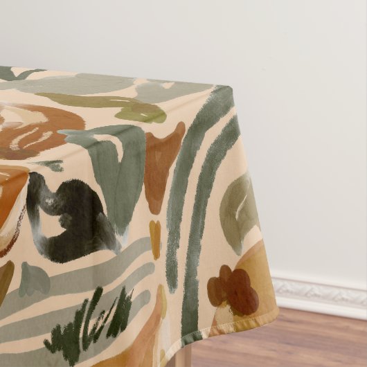 Boho Herbst Terracotta Erntedank Herbst Tischdecke (Beispiel)