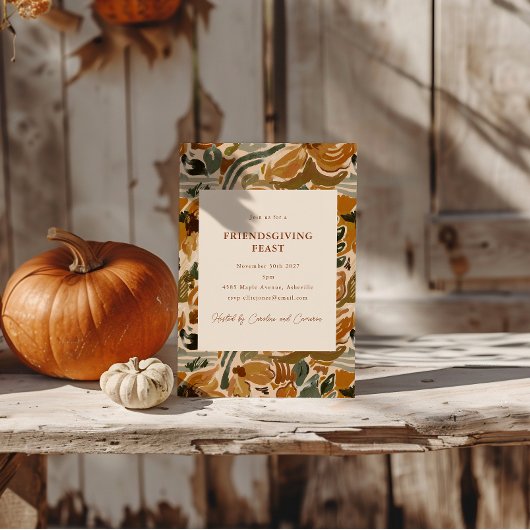 Boho Herbst Terracotta Florenz Einladung