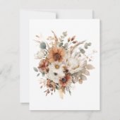 Boho Herbst Trockenblumen | Termin vormerken (Rückseite)