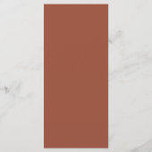 Boho Herbst Wildblumen Blumenbogen Beige Hochzeit Menükarte (Rückseite)