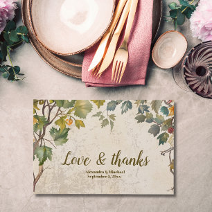 Boho-Herbst-Wildblumen-Botanical-Hochzeit Gästebuch