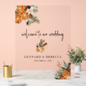 Boho Herbst Winter Floral Wedding Acrylzeichen Acrylschild (Hochzeit)