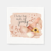 Boho-Herbst-Zitat Serviette (Vorderseite)