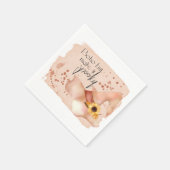 Boho-Herbst-Zitat Serviette (Ecke)