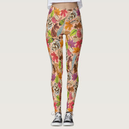 Boho Herbstapricot-Leggings Leggings