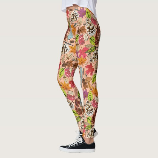 Boho Herbstapricot-Leggings Leggings (Links)