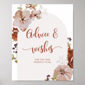Boho Herbstberatung und -wünsche Poster (Vorne)
