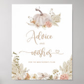 Boho-Herbstberatung und -wünsche Poster (Vorne)
