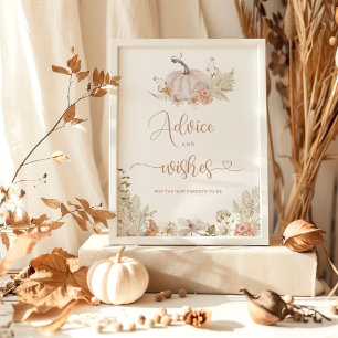 Boho Herbstberatung und -wünsche Poster