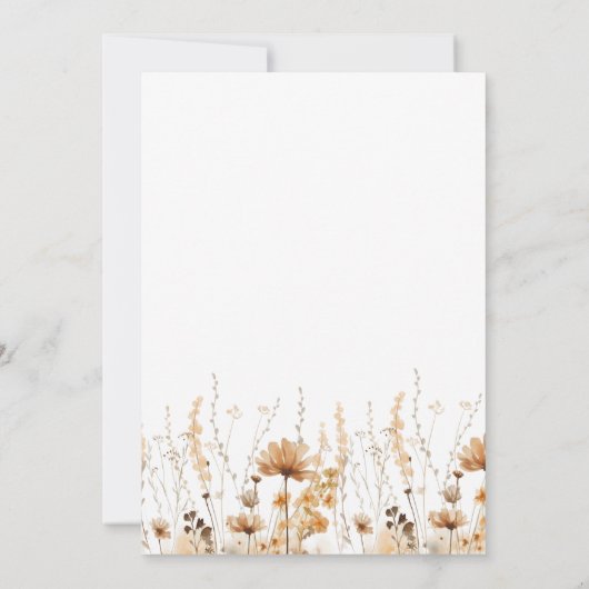 Boho Herbstbestätigung Einladung (Rückseite)