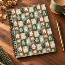 Boho-Herbstblätter-Sage-Erdige-Braun-Muster