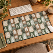 Boho-Herbstblätter-Sage-Erdige-Braun-Muster
