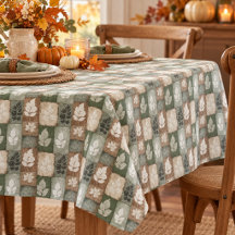 Boho-Herbstblätter-Sage-Erdige-Braun-Muster