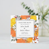 Boho Herbstblätterung Einladung (Stehend Vorderseite)