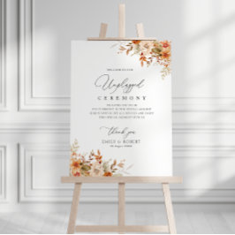 Boho Herbstflorale ohne Stöckchen feierlich Zeiche