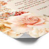 Boho Herbstgarten Gewürze Orange Setzen Sie einen Poster (Ecke)