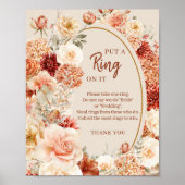 Boho Herbstgarten Gewürze Orange Setzen Sie einen Poster (Vorne)