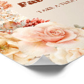 Boho Herbstgarten Gewürze Orangenbeige Rost bevorz Poster (Ecke)