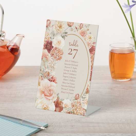 Boho Herbstgarten Gewürze Orangenrost Sockelschild (In SItu)