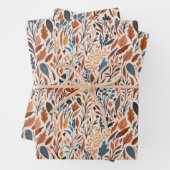 Boho Herbstlaubs Geschenkpapier Set (Beispiel)