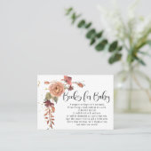 BOHO Herbstleaves Fall Blume Kinderbuch Visitenkarte (Stehend Vorderseite)