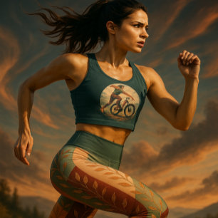 Boho Herbstleaves gestrichen Capri Leggings